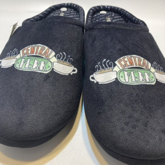 Friend’s Central Perk Unisex Open Back Black Slippers NWOB- Mens 11/12 - Picture 4 of 9